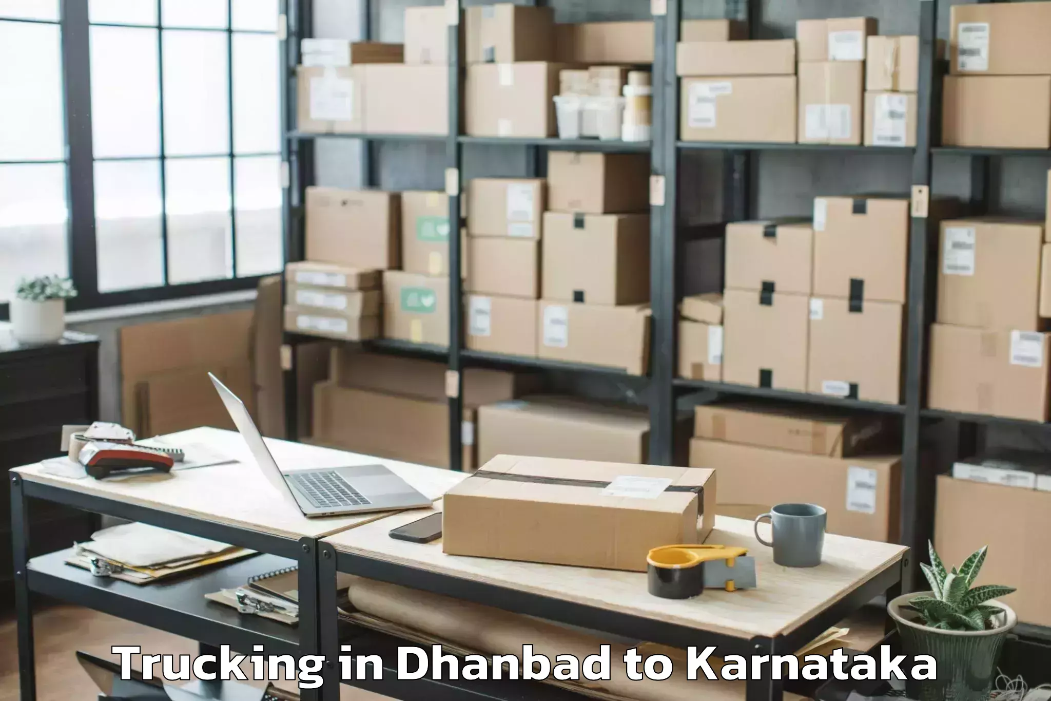 Easy Dhanbad to Inorbit Mall Bangalore Trucking Booking